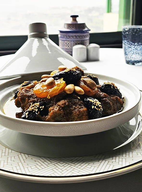 طاجين لحم العجل في L'Amandier