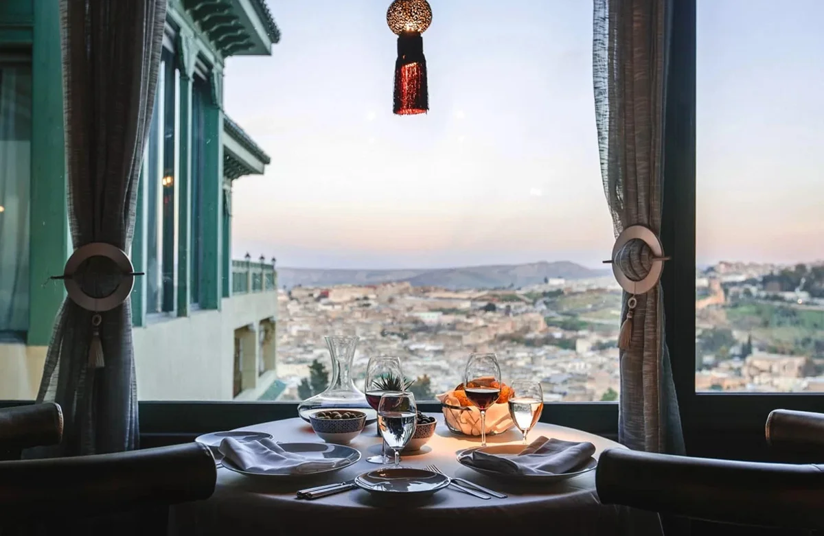 Luxury riad fes palais faraj tea service