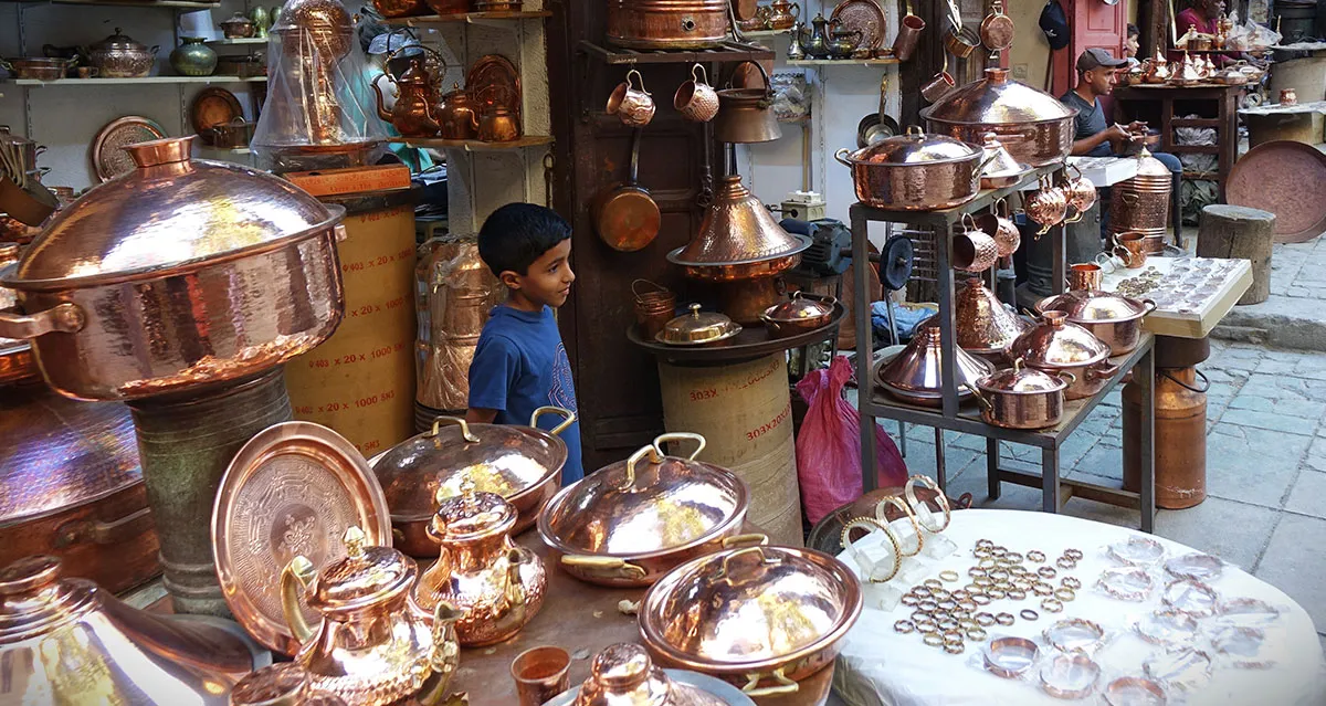 Seffarine Place, the kingdom of Fez copper craftsmen