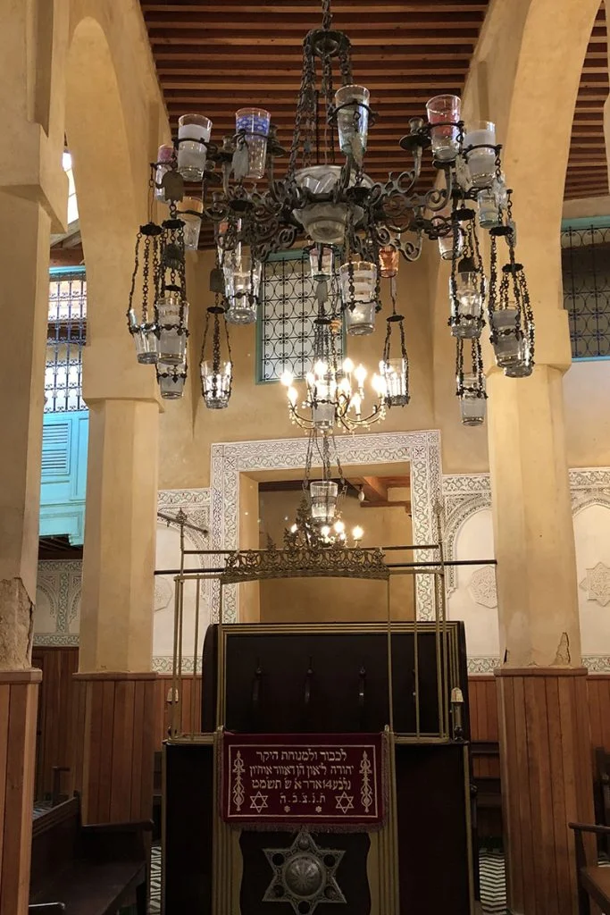 Interior of the Al Fassiyine synagogue