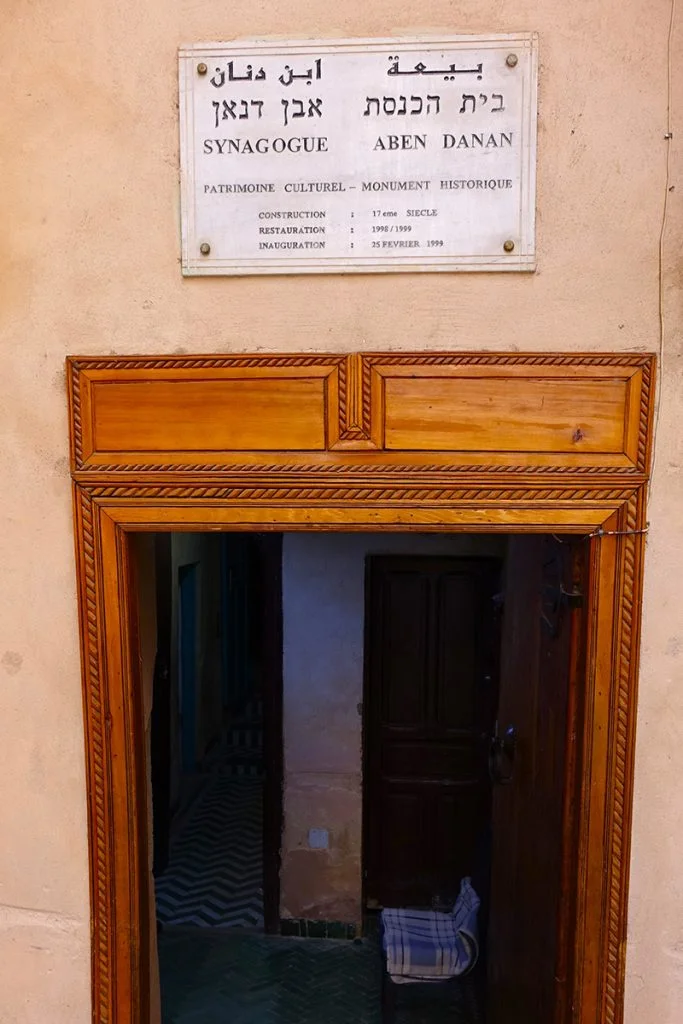 Entrance of the Aben Danan synagogue