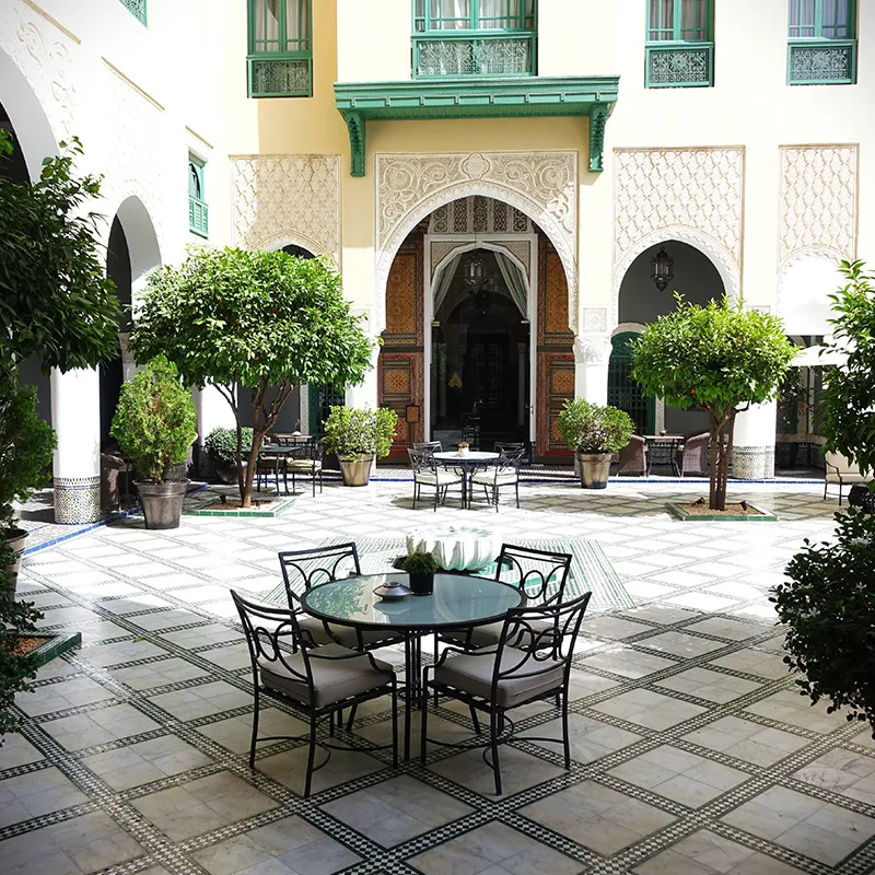 luxury hotel morocco Palais Faraj Fes zellige 6