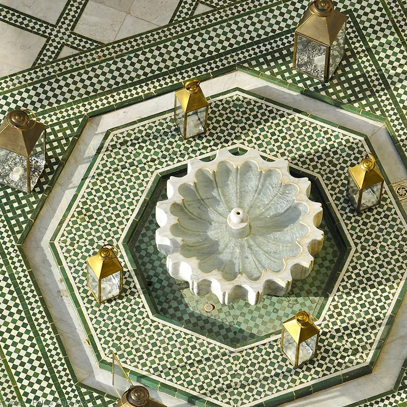 luxury hotel morocco Palais Faraj Fes zellige 5