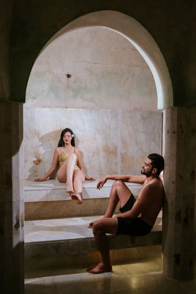 Hammam and spa ambiance at Palais Faraj
