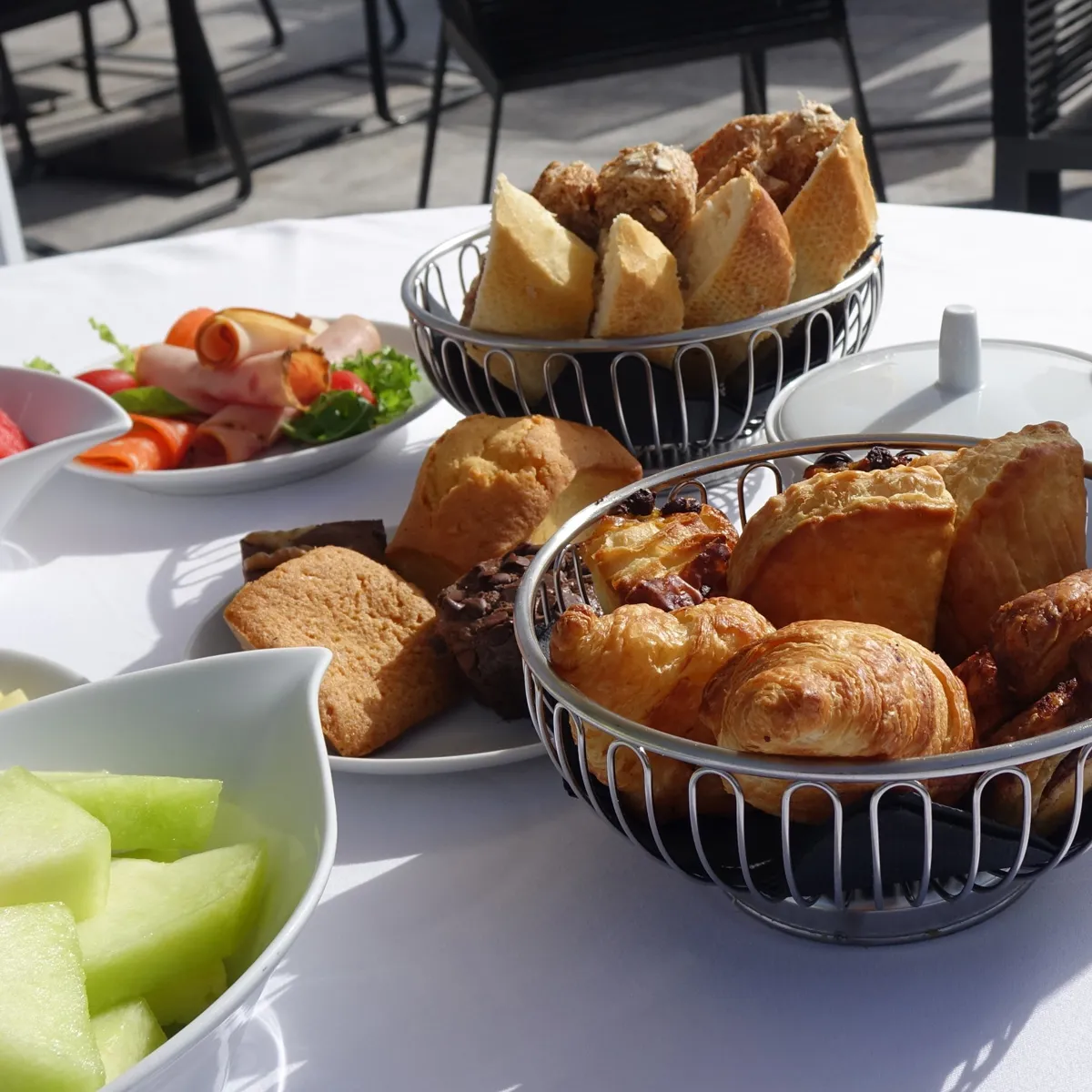 Traditional Moroccan breakfast dishes