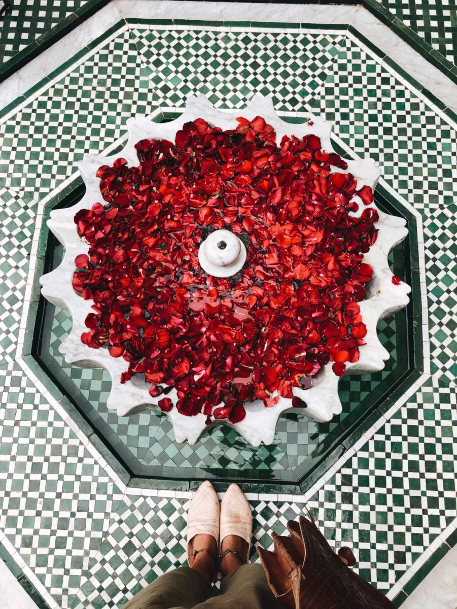 Innenraum des Luxus-Riads Palais Faraj