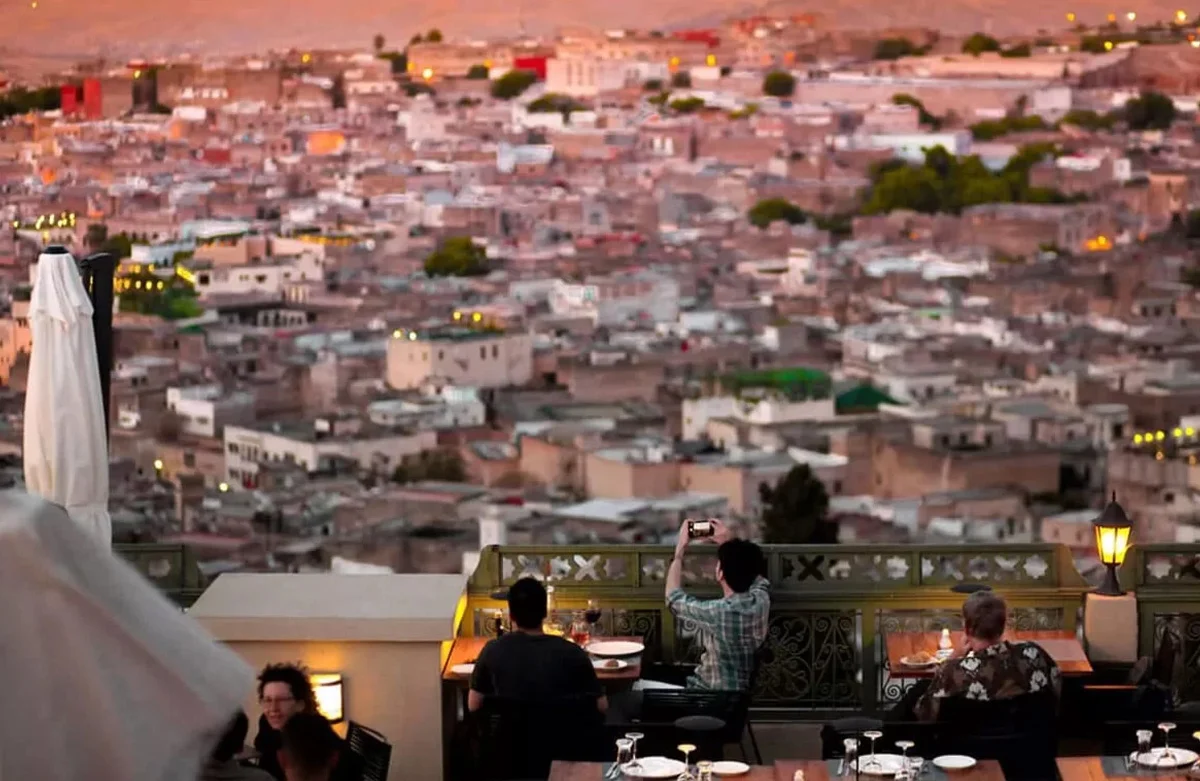 شرفة السطح في L'Amandier