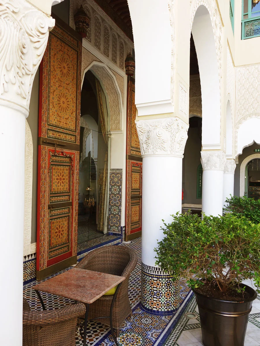 Innengestaltung des Luxus-Riads Palais Faraj