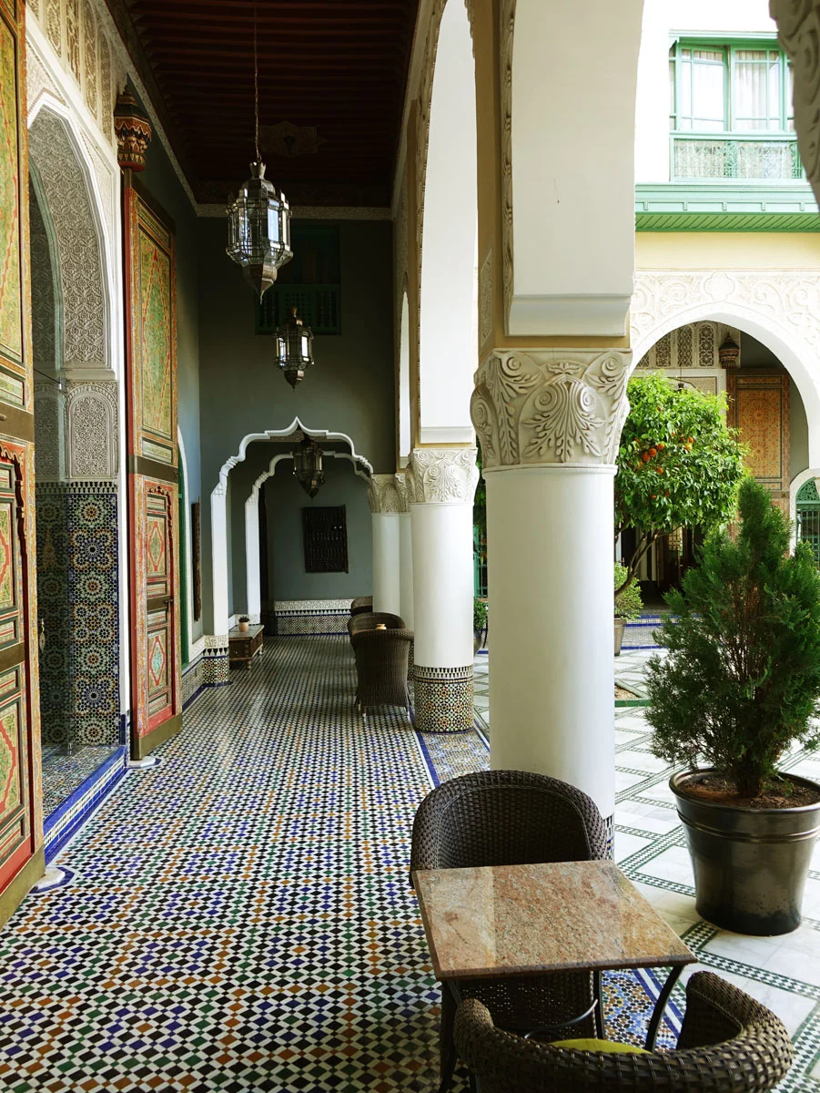 Traditioneller Stil des Luxus-Riads Palais Faraj