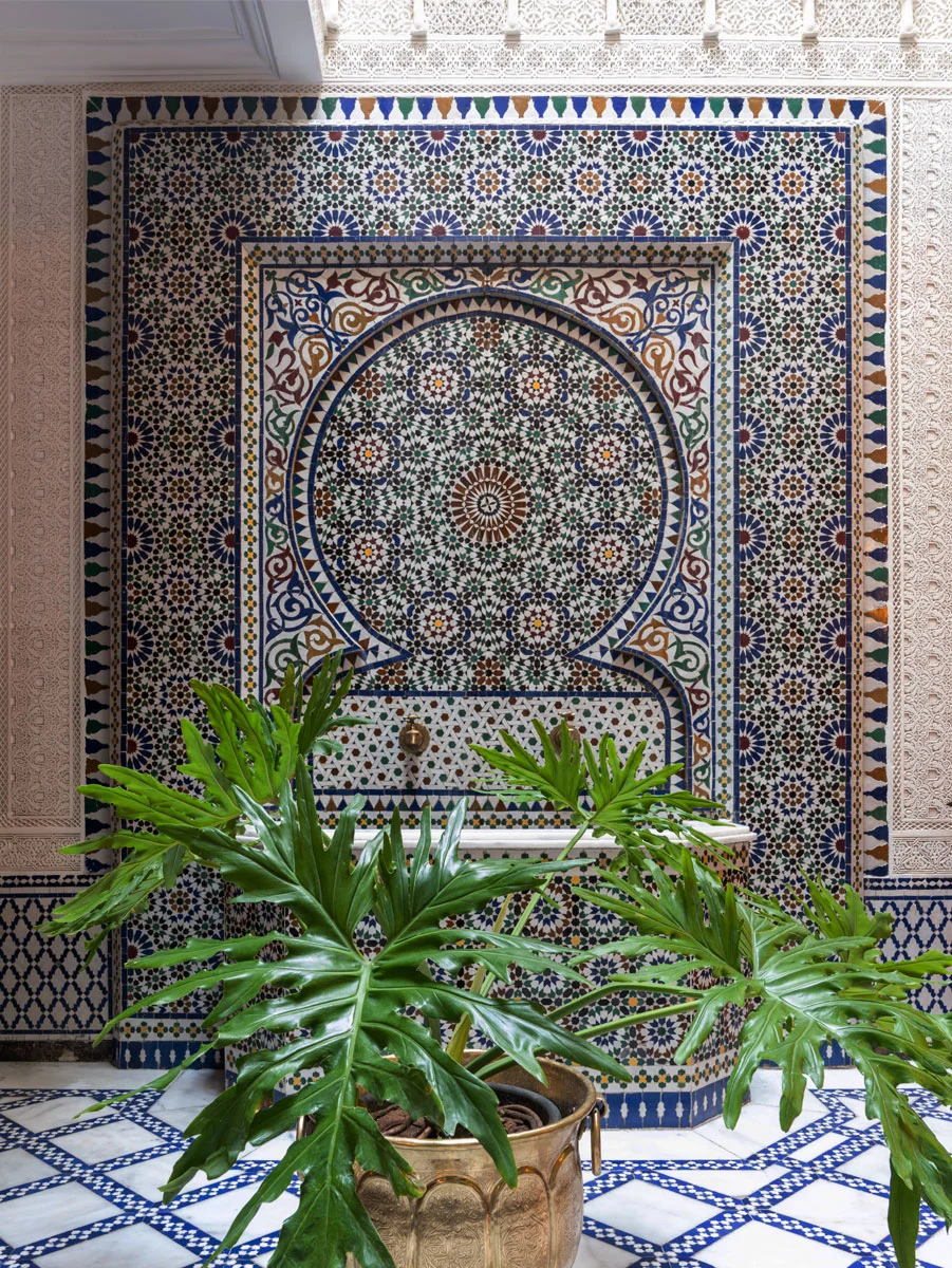 Innenhof des Luxus-Riads Palais Faraj