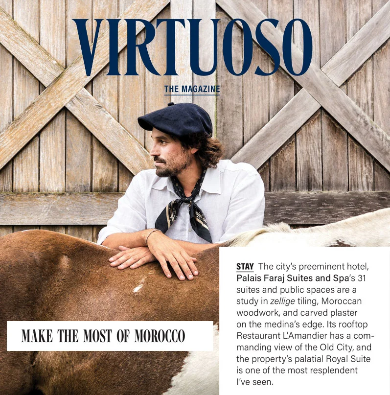 Virtuoso Magazine - Revue de presse du Palais Faraj