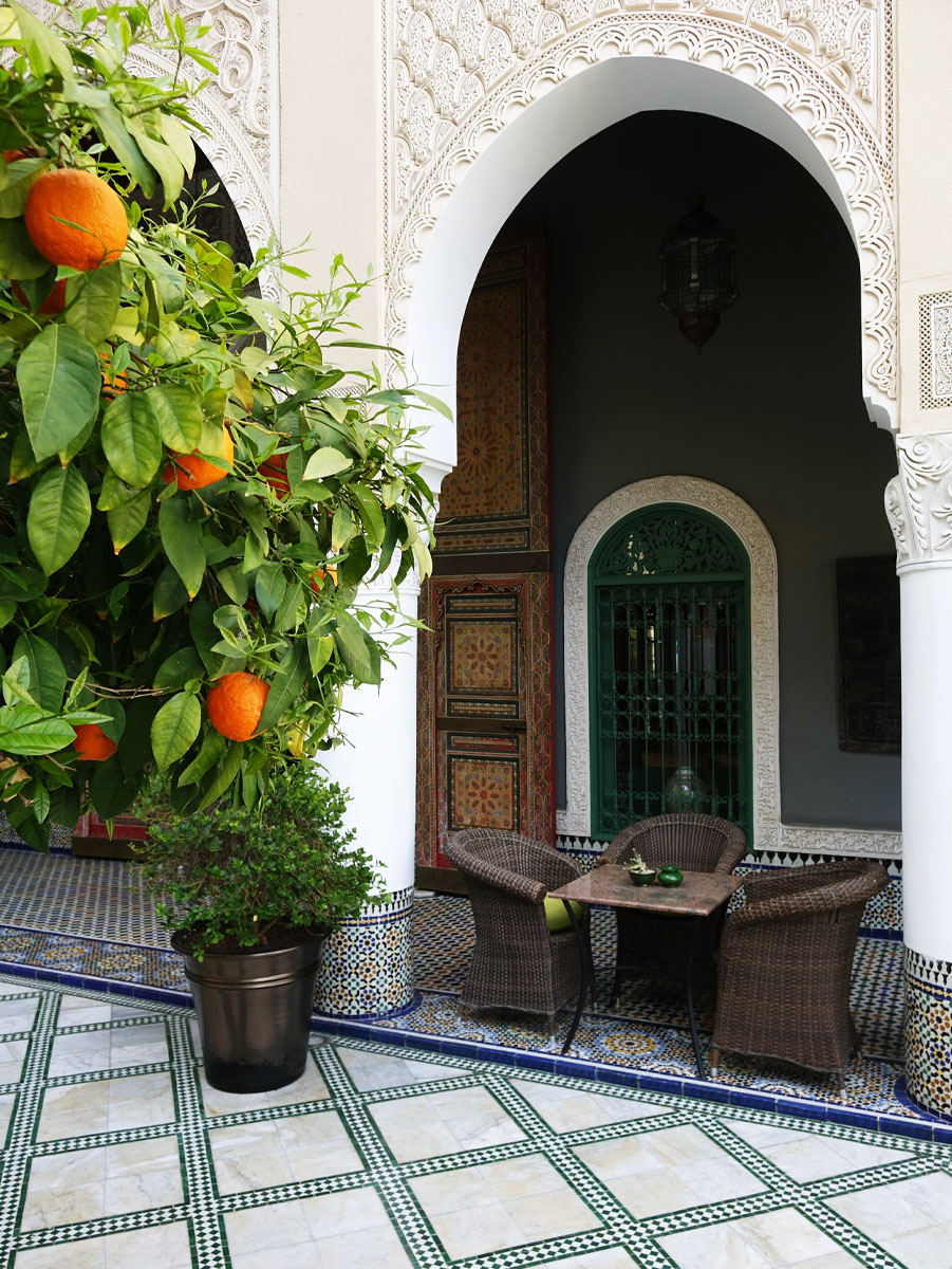 luxury riad fes palais faraj patio 16