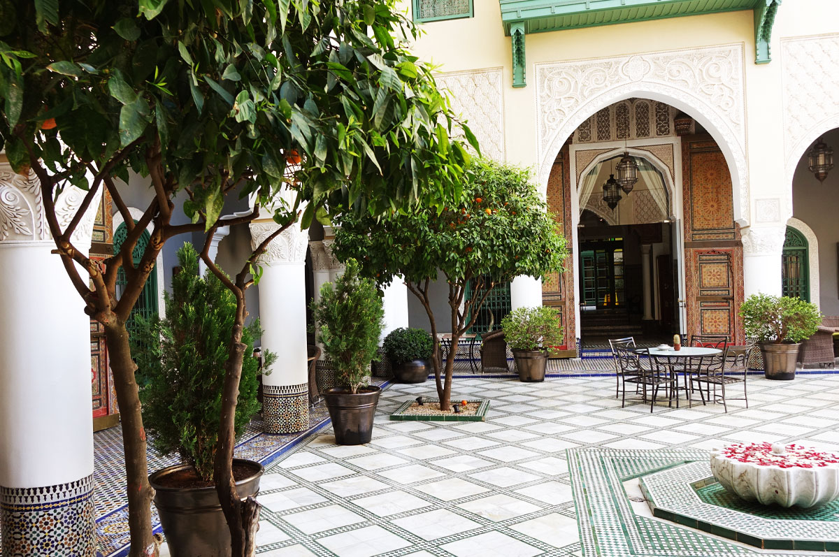 luxury riad fes palais faraj patio 8
