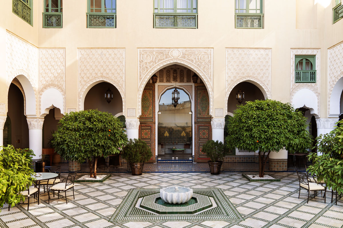 luxury riad fes palais faraj patio 6