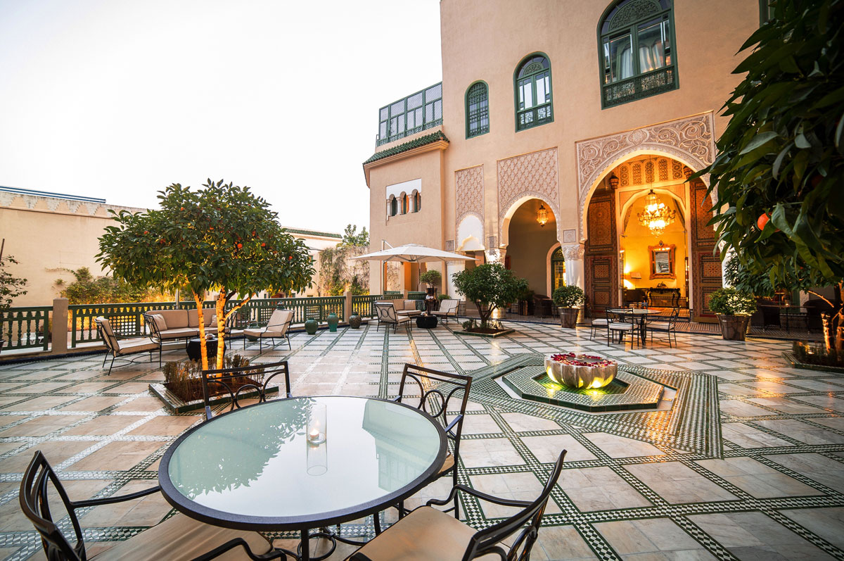 luxury riad fes palais faraj patio